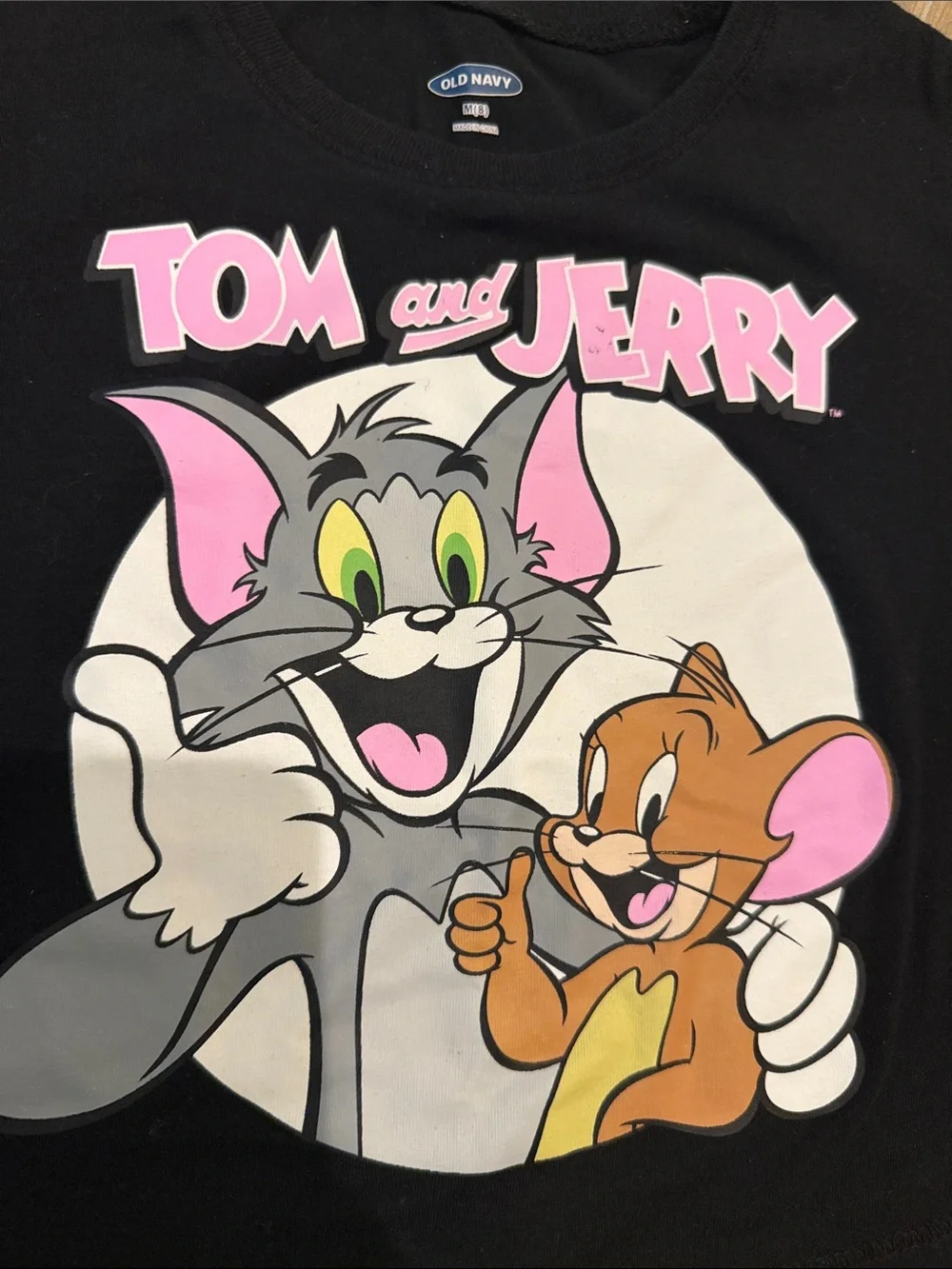 Girls Tom and Jerry Cropped Tee Old Navy Size 8